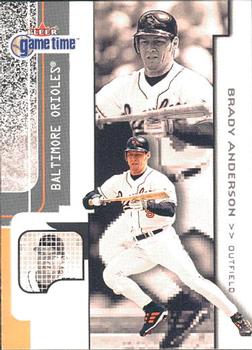 2001 Fleer Game Time #41 Brady Anderson Front