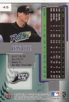 2001 Fleer Genuine #45 Ryan Rupe Back