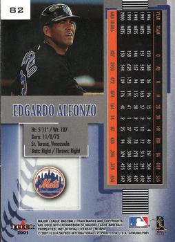 2001 Fleer Genuine #82 Edgardo Alfonzo Back