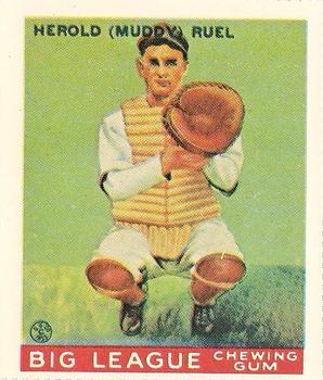 1982 Dover Publications Reprints American League #18 Muddy Ruel Front