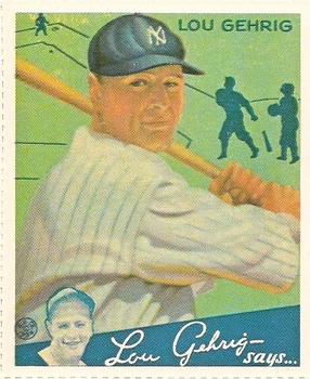 1982 Dover Publications Reprints American League #61 Lou Gehrig Front