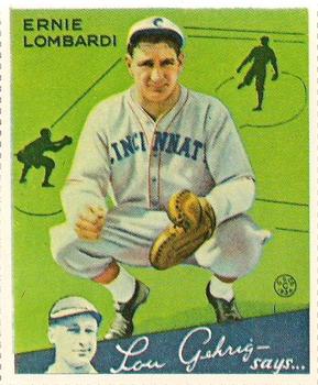 1982 Dover Publications Reprints National League #35 Ernie Lombardi Front