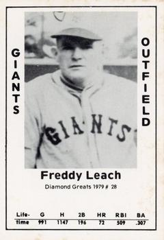 1979 TCMA Diamond Greats #28 Freddy Leach Front