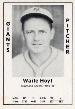 1979 TCMA Diamond Greats #32 Waite Hoyt Front