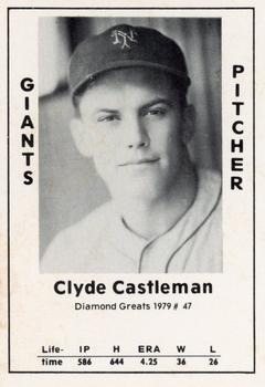 1979 TCMA Diamond Greats #47 Clyde Castleman Front
