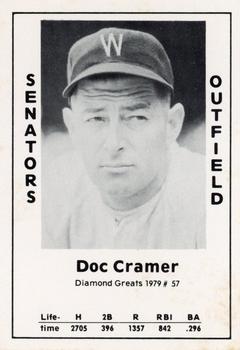 1979 TCMA Diamond Greats #57 Doc Cramer Front