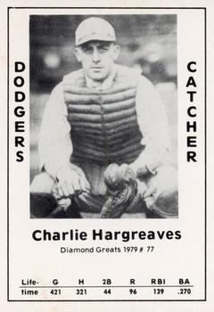 1979 TCMA Diamond Greats #77 Charlie Hargreaves Front
