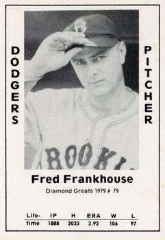 1979 TCMA Diamond Greats #79 Fred Frankhouse Front