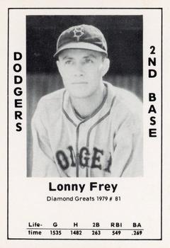 1979 TCMA Diamond Greats #81 Lonny Frey Front