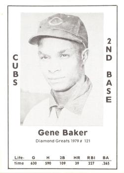 1979 TCMA Diamond Greats #121 Gene Baker Front