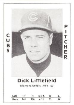 1979 TCMA Diamond Greats #123 Dick Littlefield Front