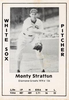 1979 TCMA Diamond Greats #126 Monty Stratton Front
