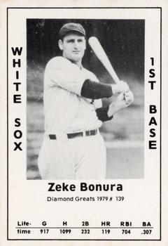 1979 TCMA Diamond Greats #139 Zeke Bonura Front