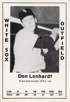1979 TCMA Diamond Greats #144 Don Lenhardt Front