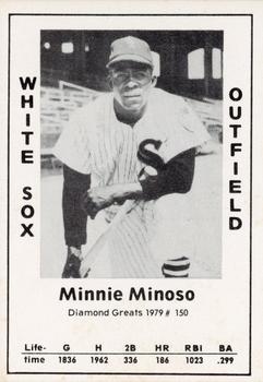 1979 TCMA Diamond Greats #150 Minnie Minoso Front