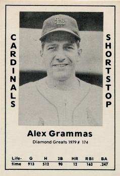 1979 TCMA Diamond Greats #174 Alex Grammas Front