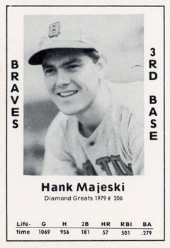 1979 TCMA Diamond Greats #206 Hank Majeski Front