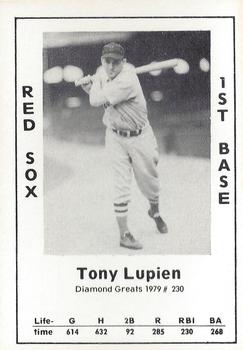 1979 TCMA Diamond Greats #230 Tony Lupien Front