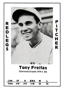 1979 TCMA Diamond Greats #255 Tony Freitas Front