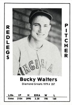1979 TCMA Diamond Greats #257 Bucky Walters Front