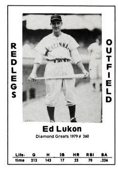 1979 TCMA Diamond Greats #260 Ed Lukon Front