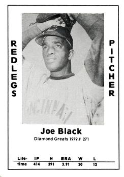 1979 TCMA Diamond Greats #271 Joe Black Front