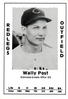 1979 TCMA Diamond Greats #273 Wally Post Front