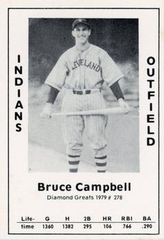 1979 TCMA Diamond Greats #278 Bruce Campbell Front