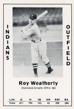1979 TCMA Diamond Greats #283 Roy Weatherly Front