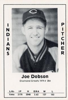 1979 TCMA Diamond Greats #284 Joe Dobson Front