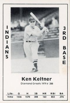 1979 TCMA Diamond Greats #288 Ken Keltner Front