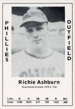 1979 TCMA Diamond Greats #318 Richie Ashburn Front