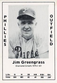 1979 TCMA Diamond Greats #321 Jim Greengrass Front