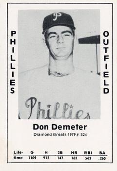1979 TCMA Diamond Greats #324 Don Demeter Front