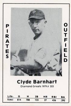 1979 TCMA Diamond Greats #353 Clyde Barnhart Front