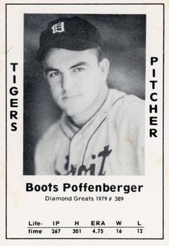 1979 TCMA Diamond Greats #389 Boots Poffenberger Front
