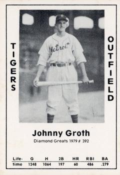 1979 TCMA Diamond Greats #392 Johnny Groth Front