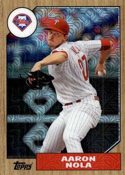 2017 Topps - 1987 Topps Baseball 30th Anniversary Chrome Silver Pack (Series One) #87-AN Aaron Nola Front