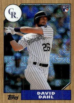 2017 Topps - 1987 Topps Baseball 30th Anniversary Chrome Silver Pack (Series One) #87-DD David Dahl Front
