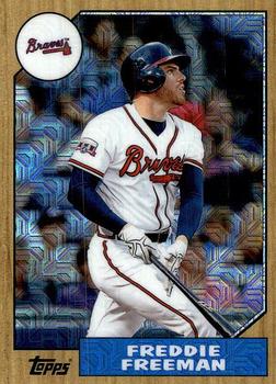 2017 Topps - 1987 Topps Baseball 30th Anniversary Chrome Silver Pack (Series One) #87-FF Freddie Freeman Front
