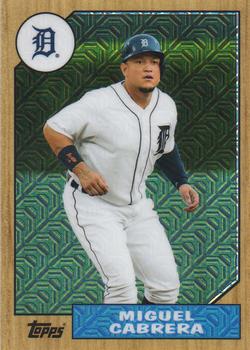 2017 Topps - 1987 Topps Baseball 30th Anniversary Chrome Silver Pack (Series One) #87-MC Miguel Cabrera Front