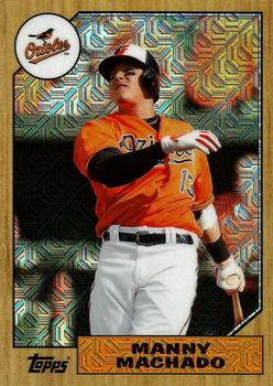 2017 Topps - 1987 Topps Baseball 30th Anniversary Chrome Silver Pack (Series One) #87-MM Manny Machado Front