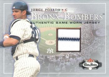 2003 Fleer Box Score - Bronx Bombers Game-Worn #8 BB Jorge Posada Front