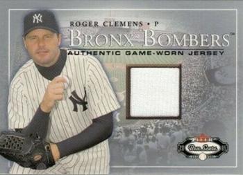 2003 Fleer Box Score - Bronx Bombers Game-Worn #1 BB Roger Clemens Front