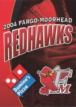 2004 Fargo-Moorhead RedHawks #NNO Cover & Checklist Front