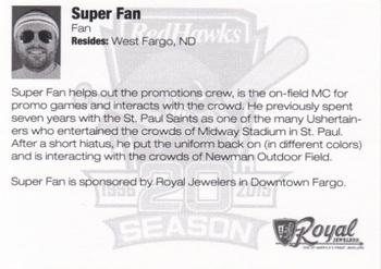 2015 Fargo-Moorhead RedHawks #NNO Super Fan Back