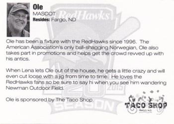 2015 Fargo-Moorhead RedHawks #NNO Ole Back