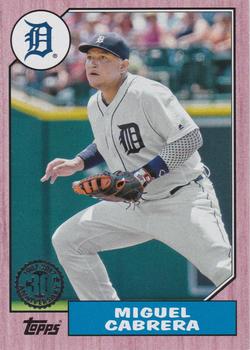 2017 Topps - 1987 Topps Baseball 30th Anniversary Red #87-15 Miguel Cabrera Front