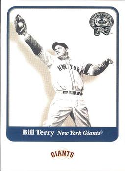2001 Fleer Greats of the Game #100 Bill Terry Front