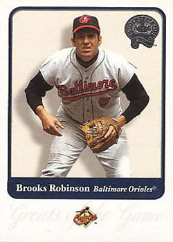 2001 Fleer Greats of the Game #22 Brooks Robinson Front